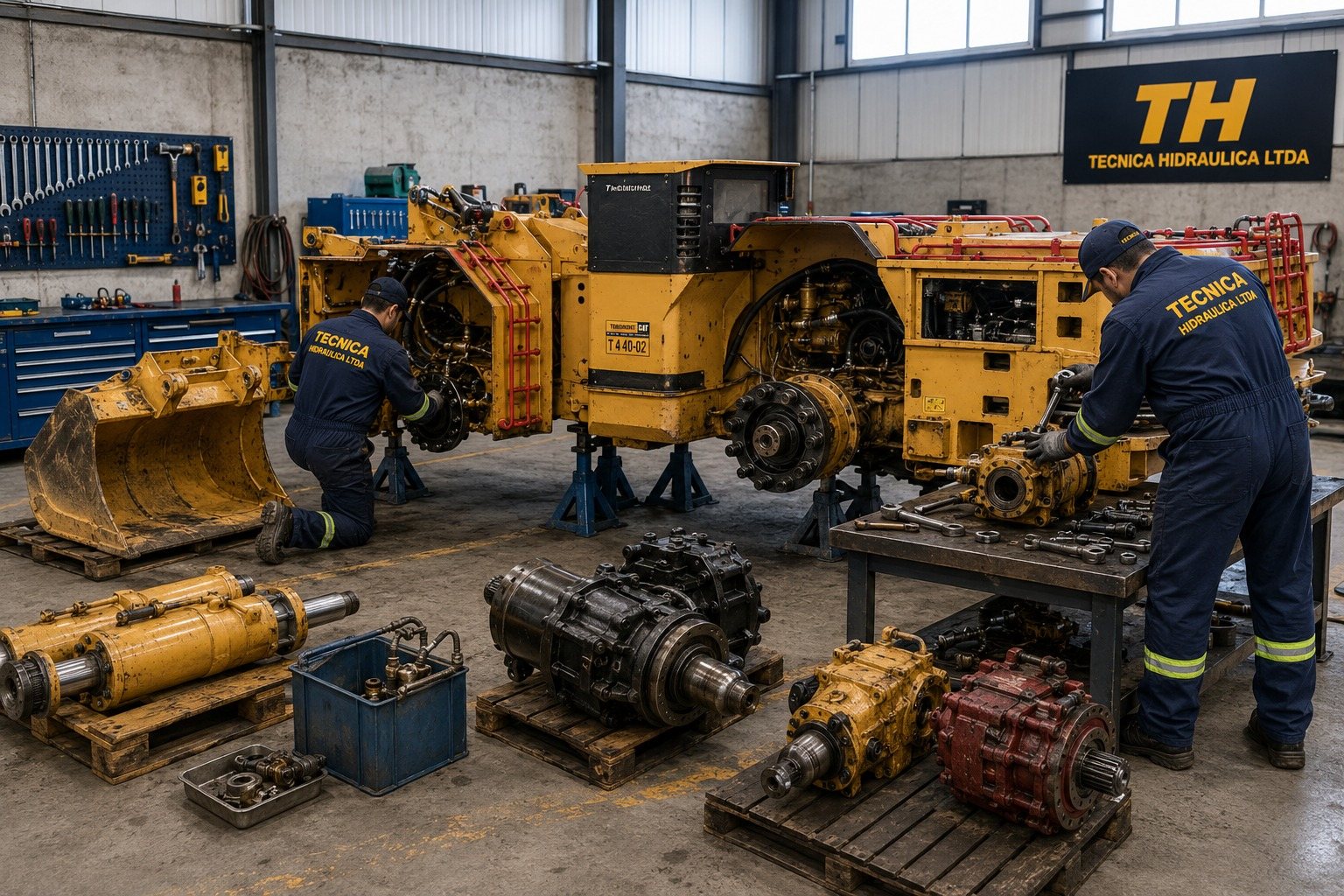 Servicio hidráulico para maquinaria industrial y minera